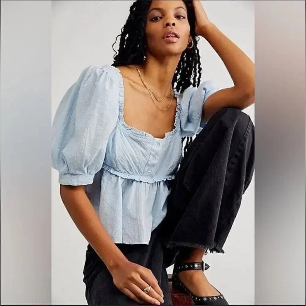 Free People Leave It To Me Top Size S/P